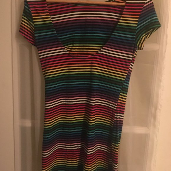 Rainbow Dress scoop back - Picture 3 of 3